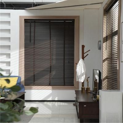 35mm 100% Paulownia Venetian Blinds with Steel Headrail