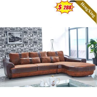 Classic Design Living Room Furniture PU Leather L Shape Sofa Set Office Recliner Sofa