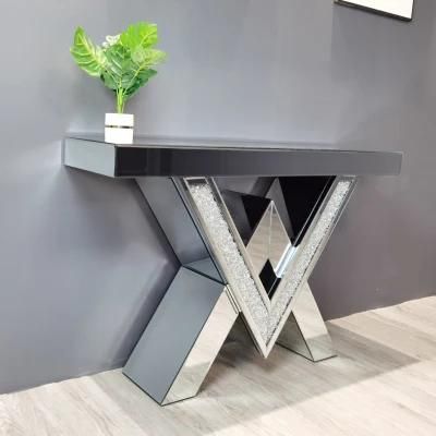 Mf0099 Brand New Modern Mirrored Furniture Console Table and Mirror Table Set
