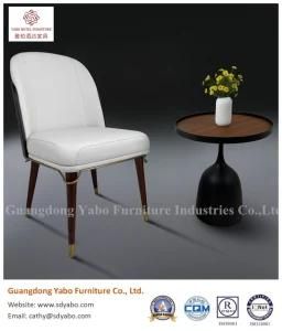 Modern Popular Wooden Leather Hotel Restaurant or Home Dining Chair