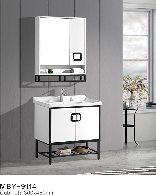 PVC Paint Free Wall Mounted Type Bath Bathroom Cabinet Vanity