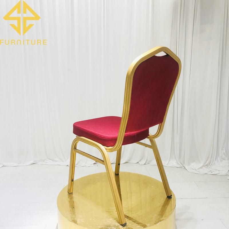 Wholesale Cheap Prices Fabric Cover Metal Frame Banquet Chair Wedding/Hotel Using for Sale