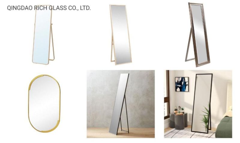 High Quality Home Decoration PS Framed Full Length Standing Floor Dressing Mirror for Wholesale Mirrors