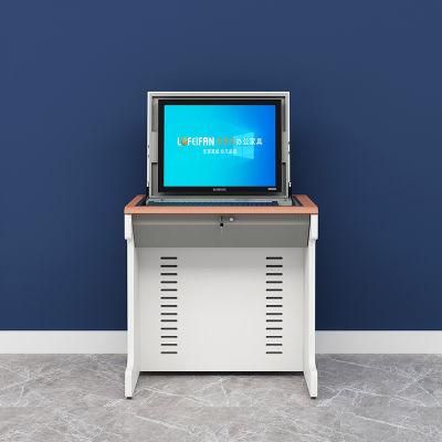 Foldable Computer Flip Table Computer Standing Desk for Classroom