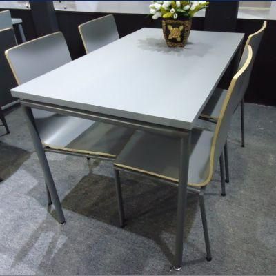 4 Person Modern Wood Table Chair Office Furniture Set