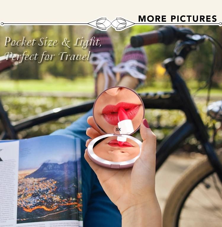 Wholesale LED Smart Pocket Magnifying Mirror