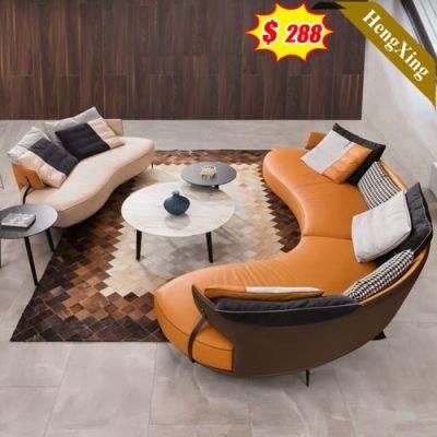 Cheap Price Modern Home Hotel Lobby Living Room Sofas Wooden Legs PU Leather L Shape Leisure Sofa