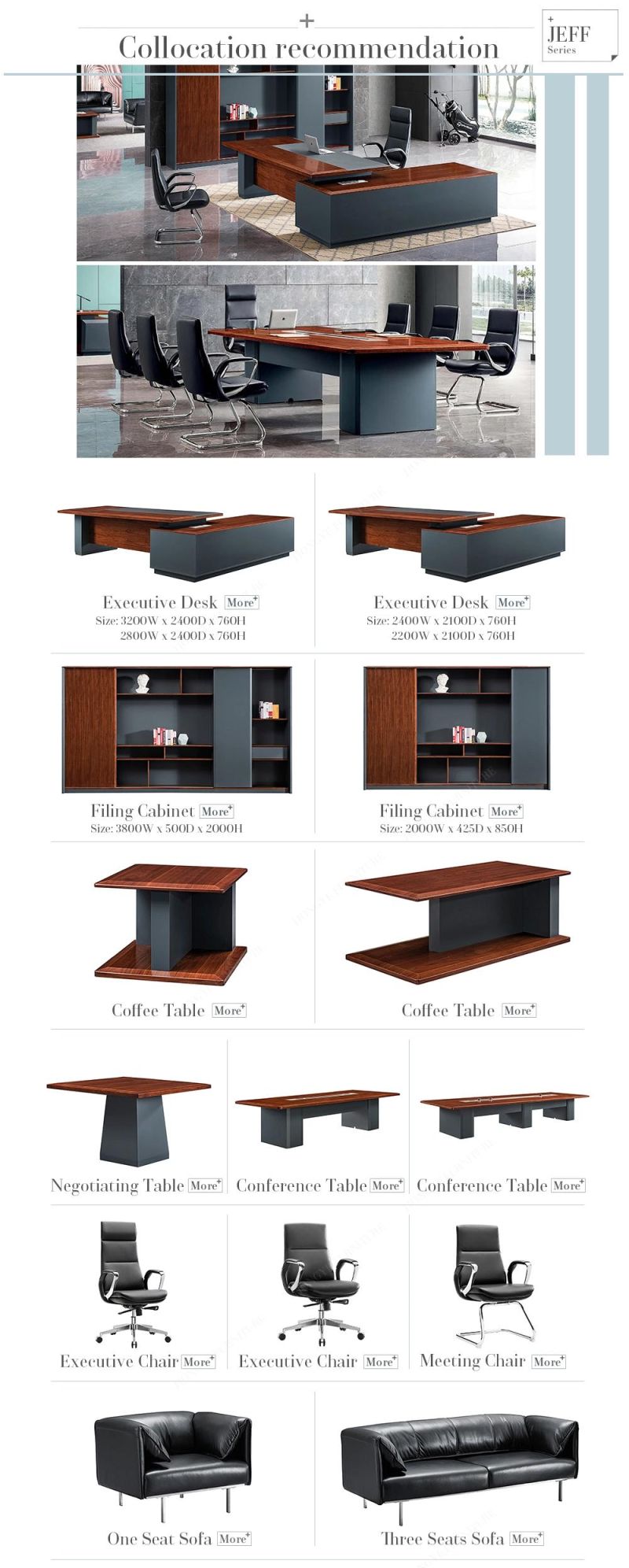 Wholesale Luxury Modern CEO Executive Desk Office Furniture