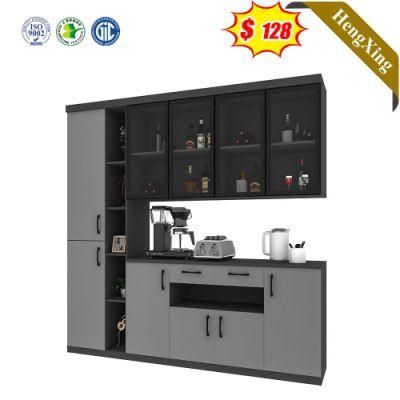 Modern Home Furniture Living Room Cabinet Wooden Kitchen Cabinet with Glass Door
