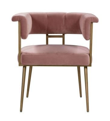 Modern Furniture Hot Sale Velvet Metal Legs Living Room Single Seat Chair
