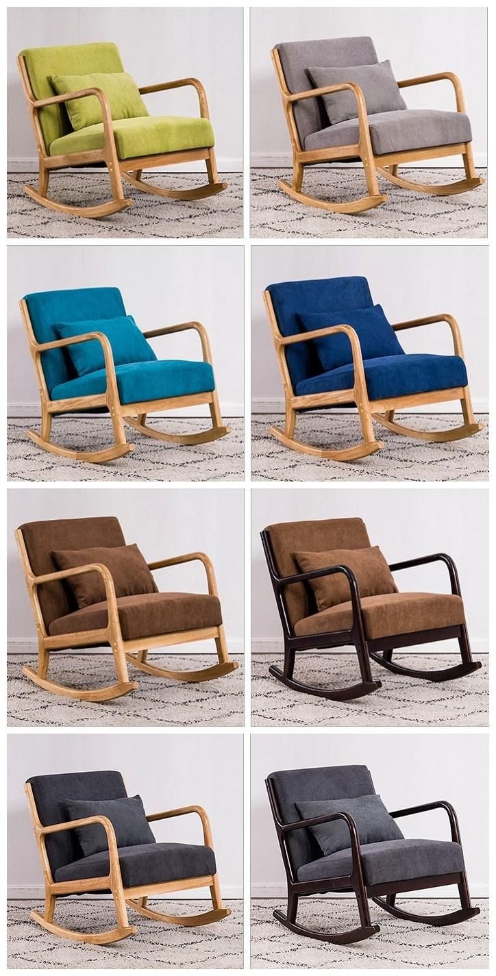 Modern Nordic Design Leisure Chair Rocking Chair for Living Room Balcony