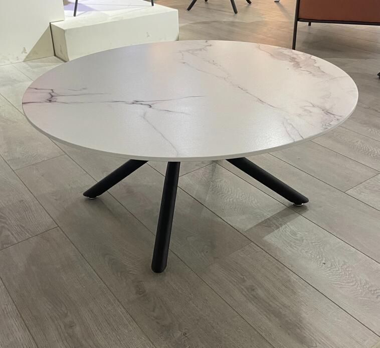 Factory Direct Wholesale Round White Marble Top Coffee Table