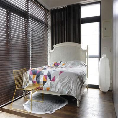 Waterproof Faux Wood Horizontal Venetian Blinds with 50mm Slats