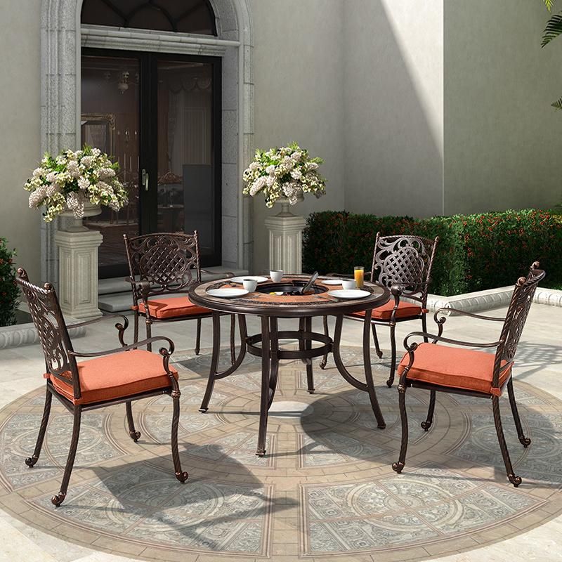 Outdoor Cast Aluminum Patio Modern Style Furniture