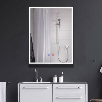 Hotel Bathroom Mirror Modern Style Vanity Mirror LED Lighted IP44 Grade