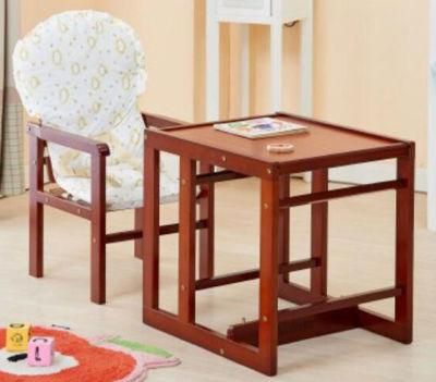 Modern Style Convenient Standard Baby Feeding Chair Wooden Safety Children Furniture in Dining Room