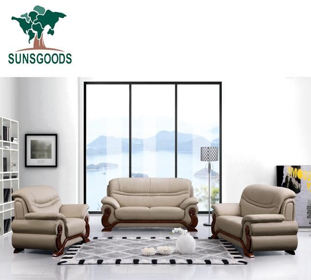 High Quality Design Living Room Leather Chinese Sofa in Home Furniture Modern Hotel Leisure Sofa