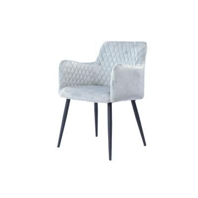 Sell High Quality Modern Style Velvet Back Chair with Armrests