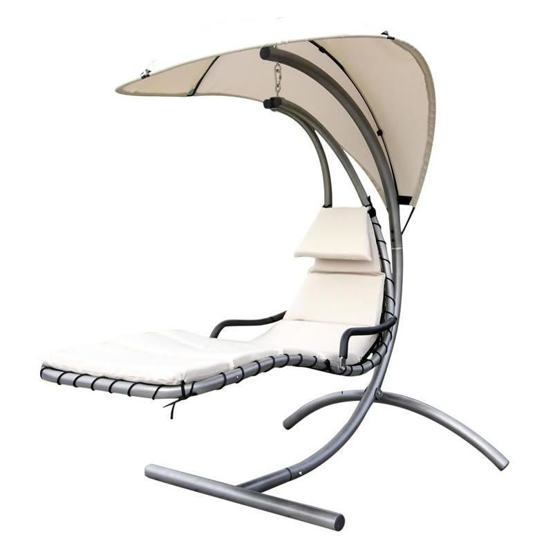 Outdoor Hanging Helicopter Garden Swing Chair with Cushion Replaceable