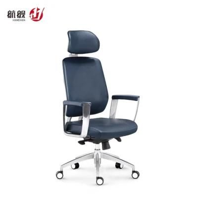 Grey Best Modern Headrest Desk Office Chair for Lower Back Pain
