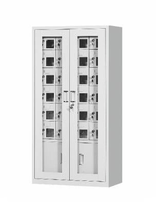 Metal 24 Doors Cellphone Charger Storage Lock Lockers Cabinets Electronic Cell Phone Charging Locker Modern Design Factory Price