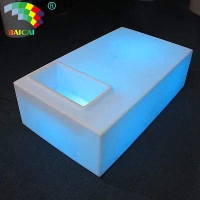 LED Table with Ice Wine Bucket