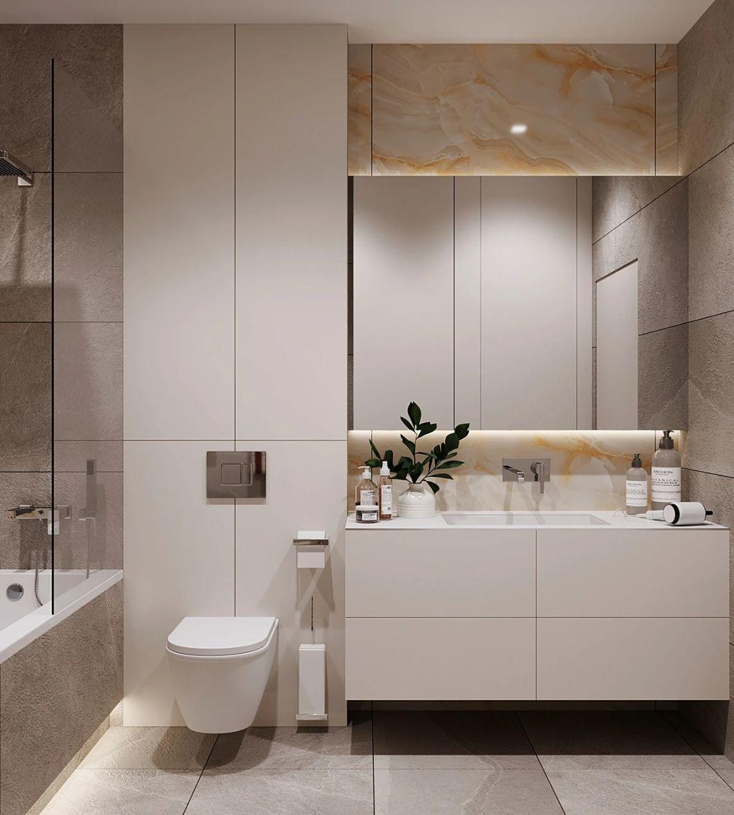 Fashion Modern Simple Wall Wooden Toilet Home Apartment Bathroom Cabinet