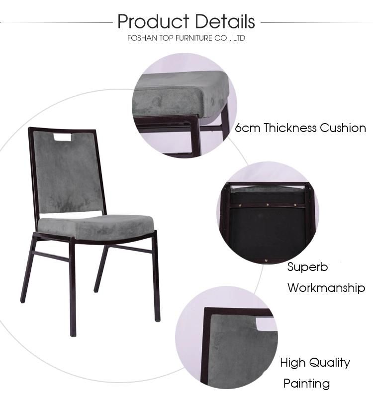 Stackable Restaurant Banquet Iron Chair supplier