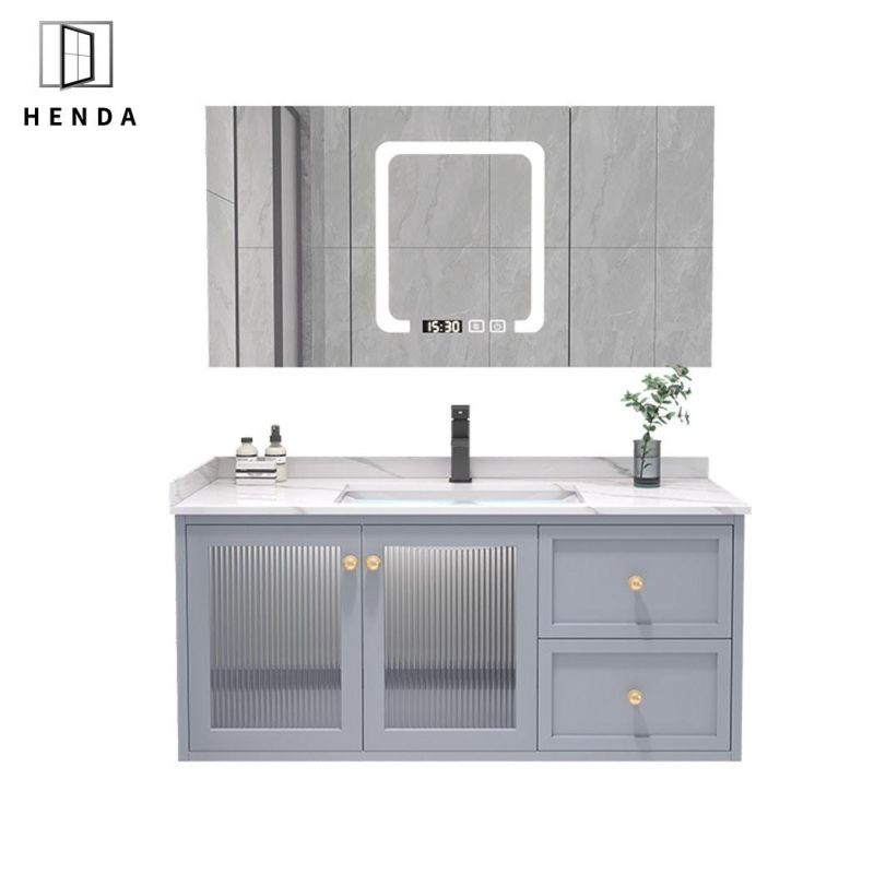 Modern Style Home Furniture Colorful Customized Cabinet 2 Drawers Bathroom Vanity