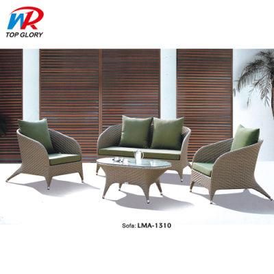 Modern Luxury Leisure Round Outdoor Garden Furniture Rattan 4 Seater Sofa Sets Patio Furniture