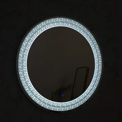 Magnified Jh Glass China Makeup LED Lighted Hotel Light Silver Mirror OEM