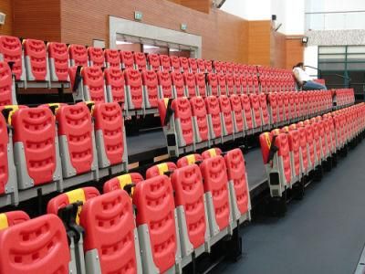 Wall Mounting Plastic Folding Chair for Arena, Plastic Gym Seats Foldable