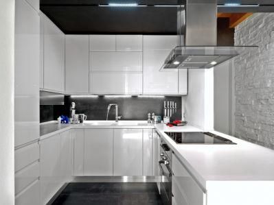 Home Used High Glossy White Lacquer Kitchen Cabinet