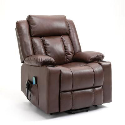 Modern Design Living Room Luxury Air Leather 1 Seater Sofa Adjustable Reclining Lift Chair for The Elderly Home Office Hotel Furniture