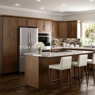 Modern Furniture New Design High Quality Wooden Color Simple Style Kitchen Cabinet Kitchen Furniture