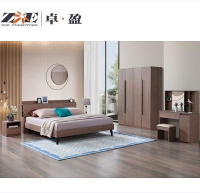 Fashion Simple Design Home Furniture MDF with Melamine Bedroom Furniture