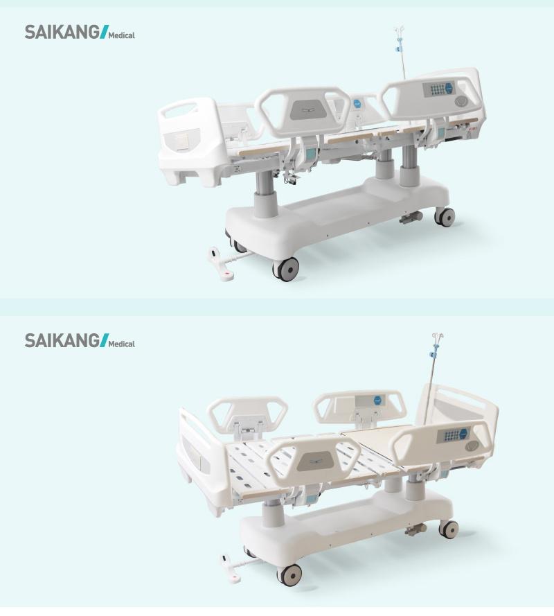 Sk002-9 Modern Hospital Sick Room Beds with Guard Rails