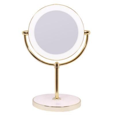 Desktop Silver Mirror Classic Design Makeup Tabletop Vanity Mirror