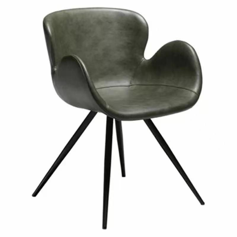 Modern Furniture Hot Selling Hotel Coffee Fabric Surface Metal Legs Dining Chair