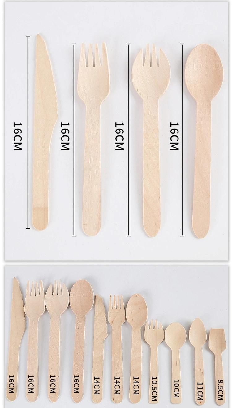 Wood Cutlery Sets Wooden Modern Flatware Sets Hot Selling Use in Hotel Restaurant Dining Table