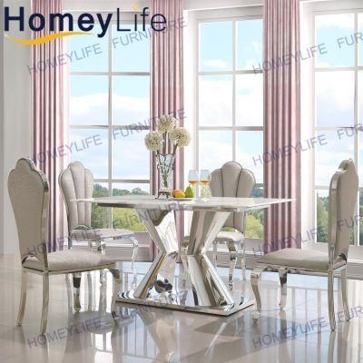 Unique Design Apartments Hotel Furniture Marble Dining Table