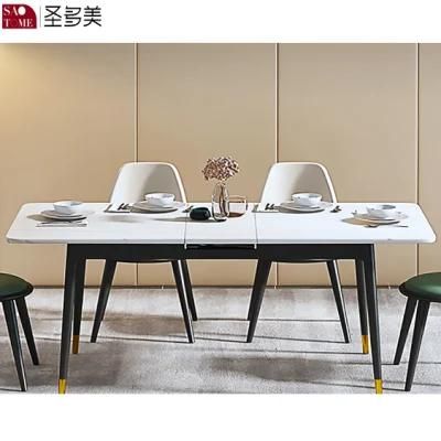 Wooden Frame Extension Dining Table for Dining Furniture