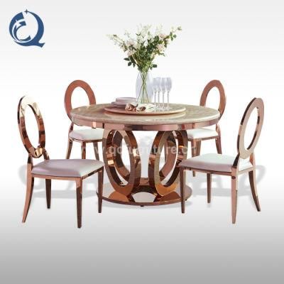 Wholesale Golden Dining Chair Modern Metal Wedding Chair