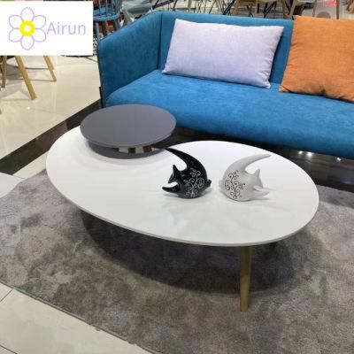 Chinese Luxury Fancy Living Room Furniture MDF Wooden Scandinavian Side Table Coffee Table