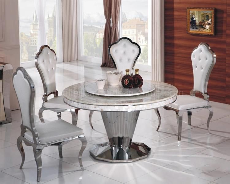 Fashion Designs Hotel Wedding Silver Stainless Steel Dining Table