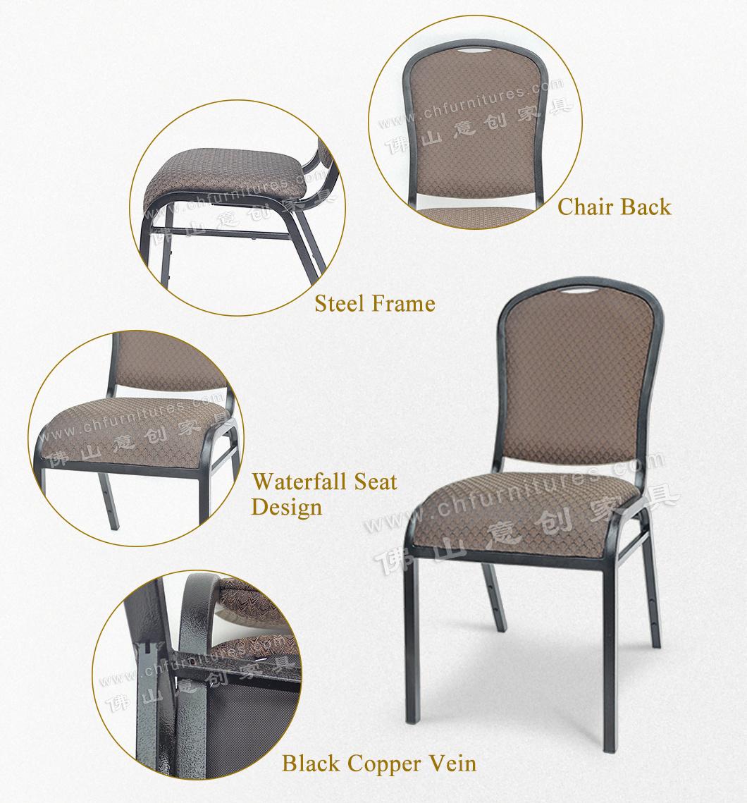 Yc-Zg38 High Quality Canada Wholesale Custom Steel Stacking Waterfall Banquet Chair