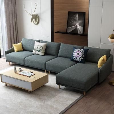 Living Room Furniture Sofa 3 Seater Fabric Sofa Modern
