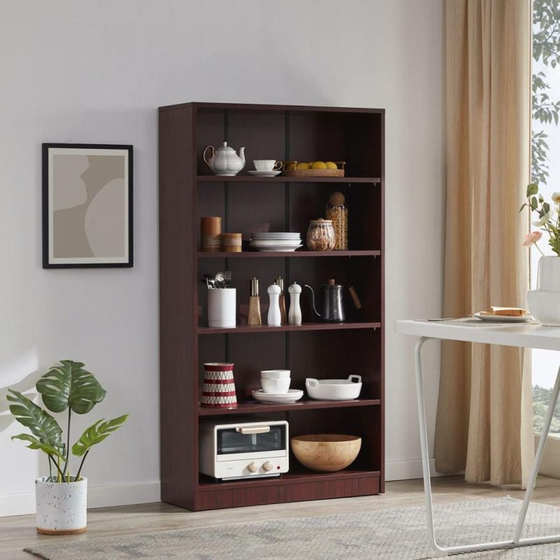 Bookcases and Book Shelves 5 Shelf Storage Bookshelf 60 Inch High Book Shelves for Office and Bedroom