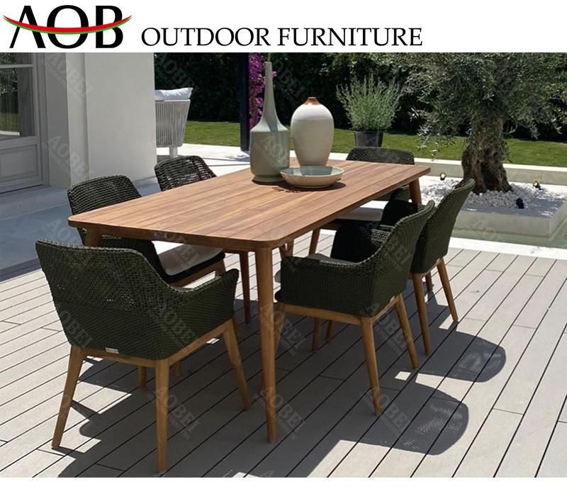 Patio Garden Home Villa Restaurant Bar Outdoor Rattan Wicker Dining Chair Table Set Furniture