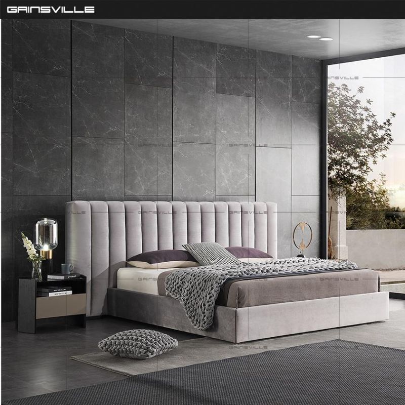 Hotel Furniture Bedroom Furniture Bed Sets King Bed with Beautiful Headboard Gc2009b
